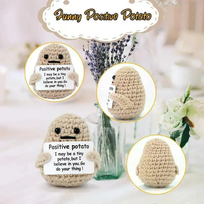 Crochet Plush Doll Potato Hug Pocket Mini Handmade Gift