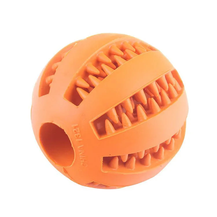 Dog Treat Dispensing Ball – Rubber Chew Toy for Dogs & Puppies