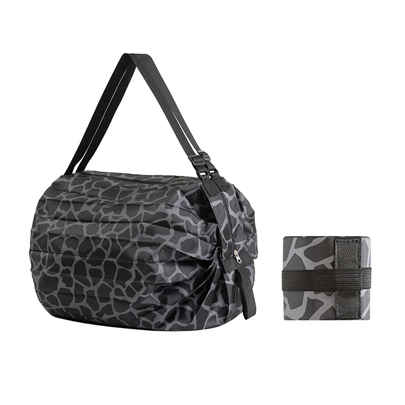 Foldable Shopping Bag Large Capacity Reusable Nylon Travel Tote