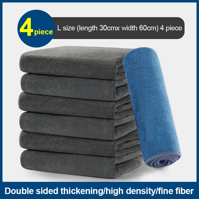 Microfiber Car Cleaning Towel Soft Double Layer Drying Cloth