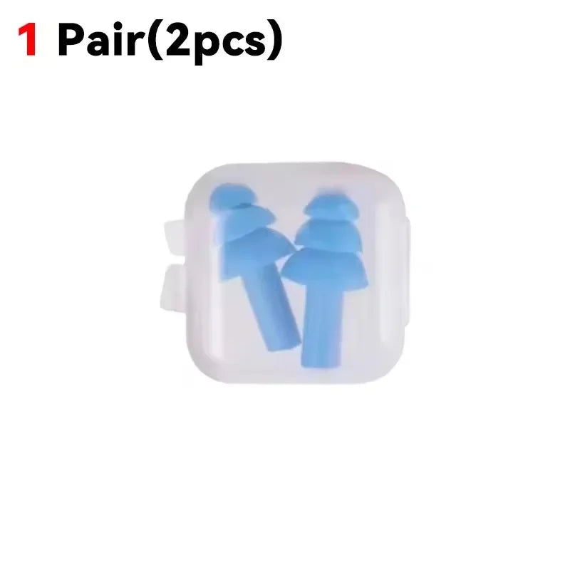 Reusable Silicone Ear Plugs for Sleeping, Swimming & Noise Reduction