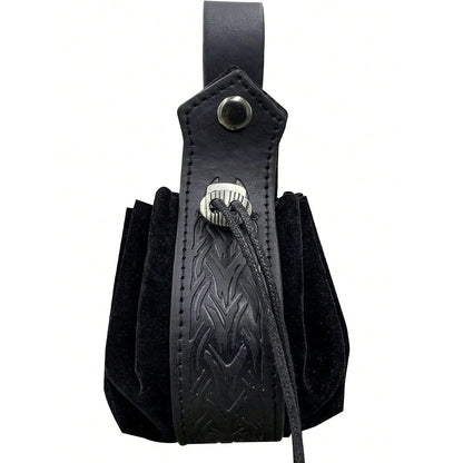 Medieval Viking Waist Bag Retro Drawstring Purse Pouch  Coin Pouch Portable Coin Purse for Renaissance Fairs LARP Cosplay Party