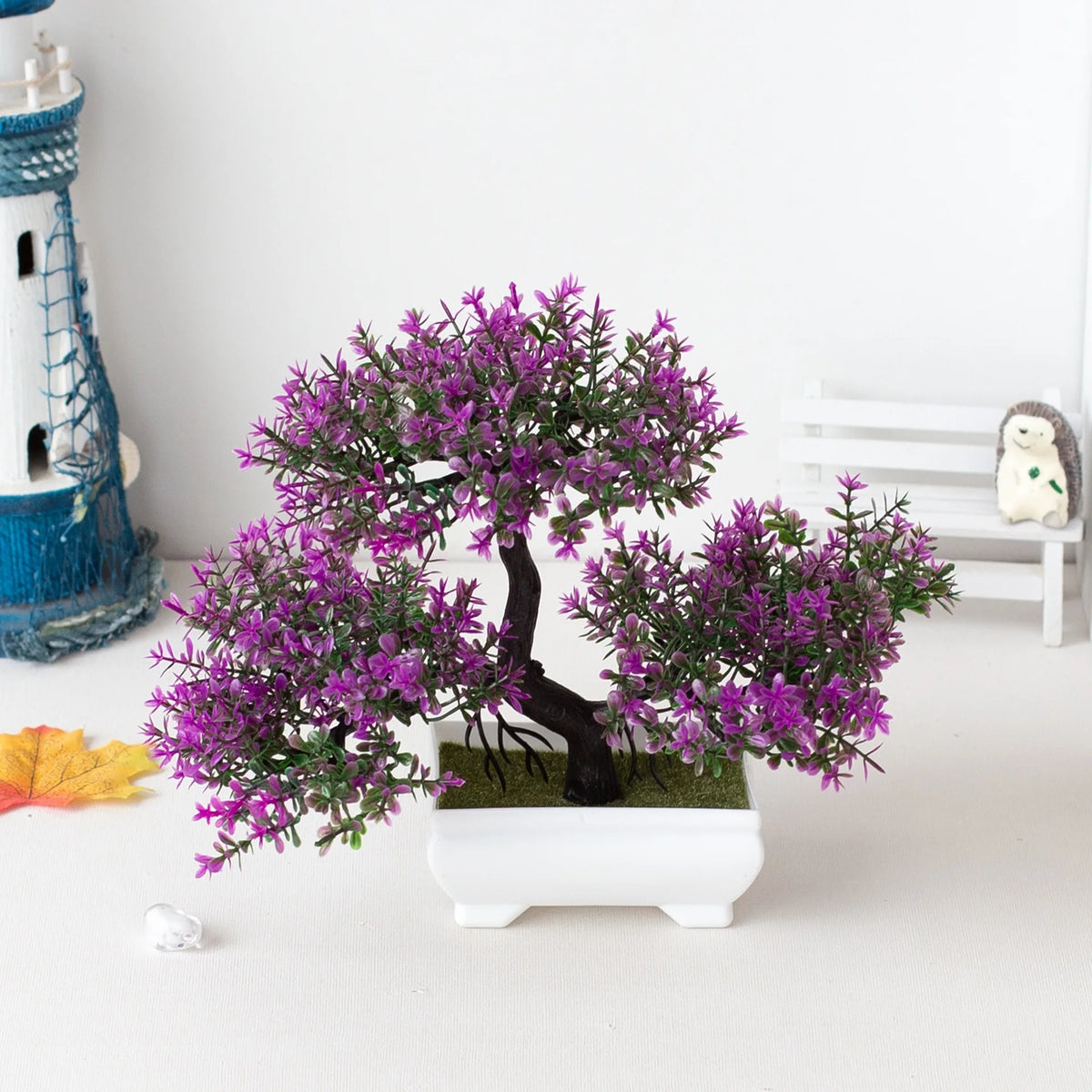 Artificial Bonsai Tree Set for Indoor Home Decor