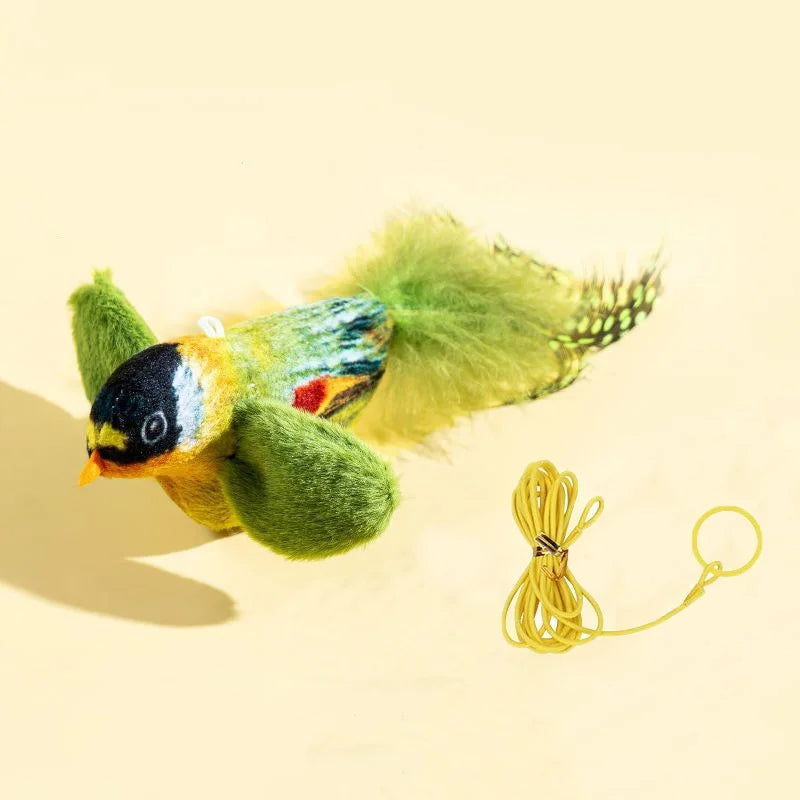 Interactive Bird Cat Toy Plush for Chewing and Play