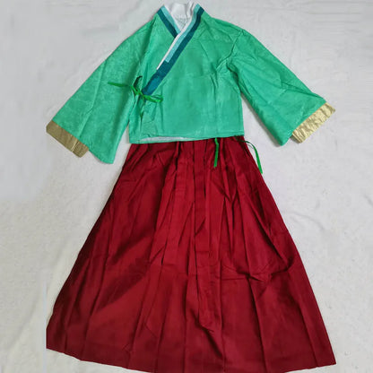 Women’s Anime Cosplay Costume – Kimono Top & Skirt Dress-Up Set