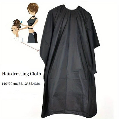 Hair Cutting Cape – Black Barber Salon Cape for Styling and Coloring