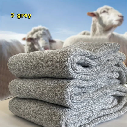 Men’s Warm Socks – Thick Towel Mid-Calf Winter Socks