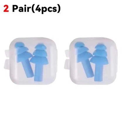 Reusable Silicone Ear Plugs for Sleeping, Swimming & Noise Reduction