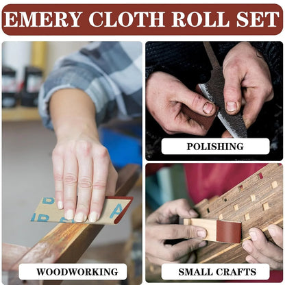 Emery Cloth Roll for Wood Sanding, Metal Polishing & DIY