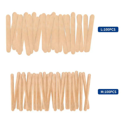 Wooden Wax Sticks – Disposable Waxing Spatulas for Hair Removal