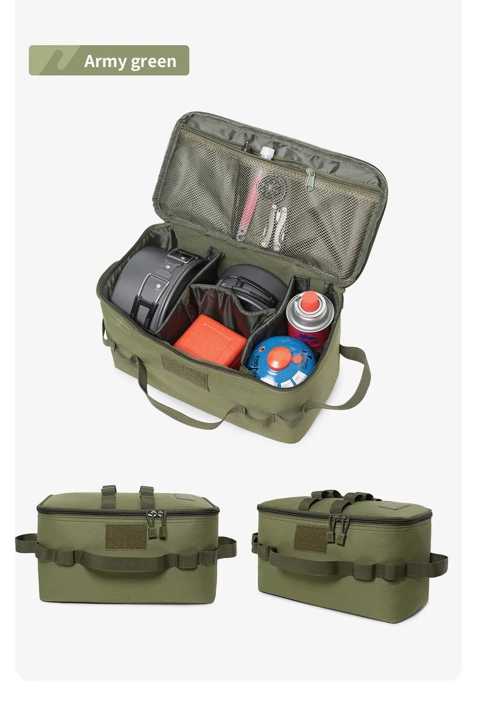 Camping Gas Canister Bag – Large Capacity Outdoor Storage