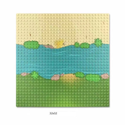 32x32x16x16 Dots Children DIY City Construction Base Plates  Plastic Splice Assembly Building Block Baseplate Entertainment Toys