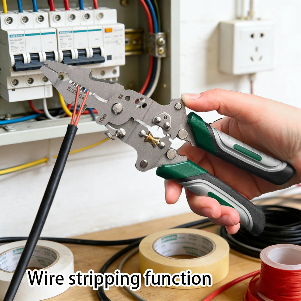 Multifunction Wire Stripper with Folding Pulley Design Pliers