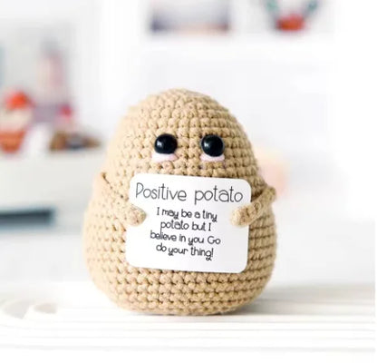 Crochet Plush Doll Potato Hug Pocket Mini Handmade Gift