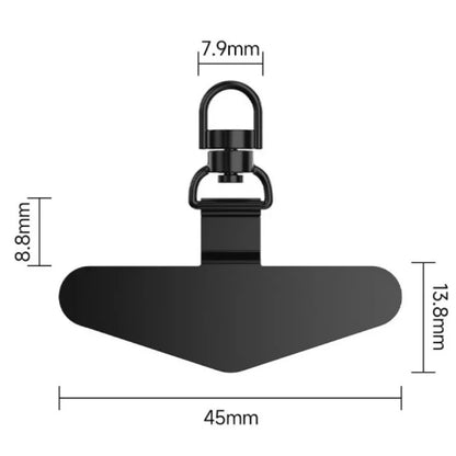 Phone Lanyard Patch – 360° Rotation Metal Tether Tab for Cell Phones