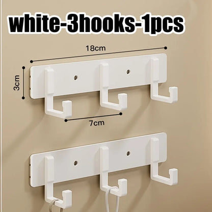 Adhesive Wall Hooks – No Drill Stainless Steel Towel & Robe Hanger