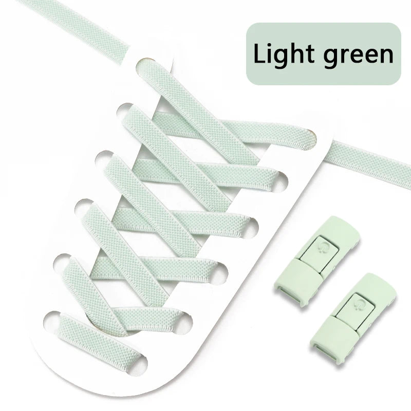 No Tie Shoe Laces with Press Lock for Kids and Adults