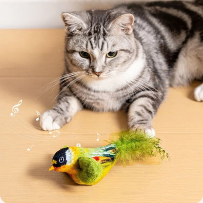 Interactive Bird Cat Toy – Hanging Cat Teaser with Catnip