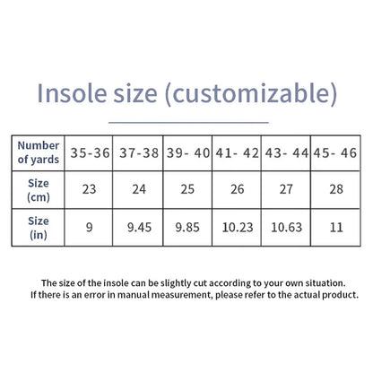 Sports Insoles with Arch Support and Shock Absorption for Running