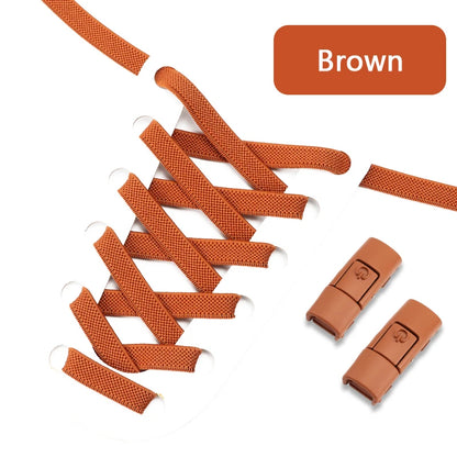 No Tie Shoe Laces with Press Lock for Kids and Adults
