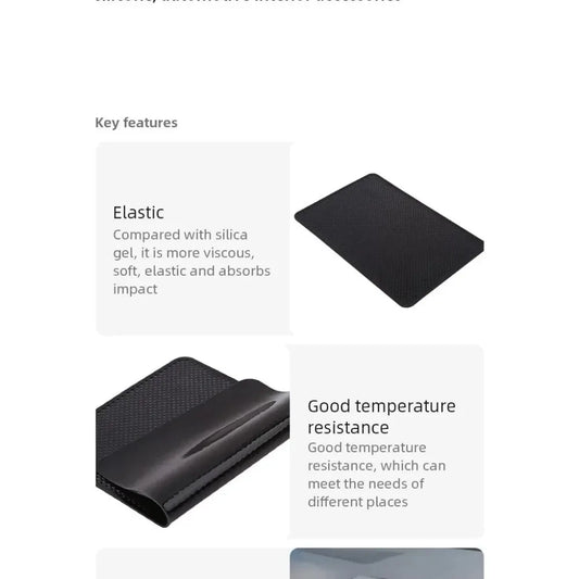 Car Dashboard Non Slip Mat Sticky Anti-Slip Phone & Sunglasses Holder