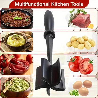 Meat Chopper, Ground Beef Smasher & Hamburger Meat Masher