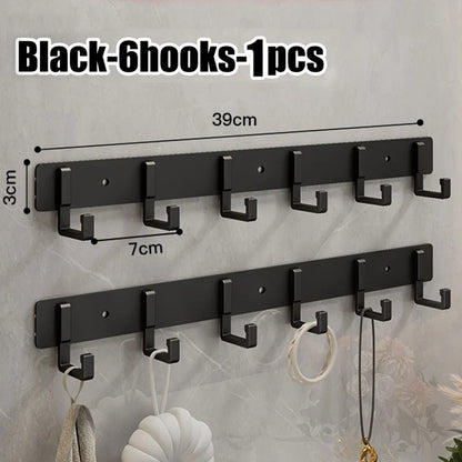 Adhesive Wall Hooks – No Drill Stainless Steel Towel & Robe Hanger