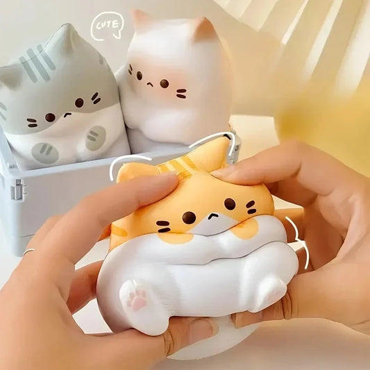 Cat Squishy Toy Soft Slow Rise Squeeze Fidget Toy for Adults