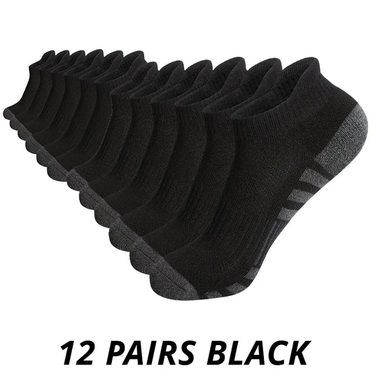 12 Pairs Men's Breathable Mesh Socks – Low Cut Sports & Casual Socks