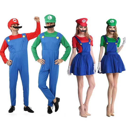 Adult Green Plumber Costume – Funny Jumpsuit for Halloween Cosplay