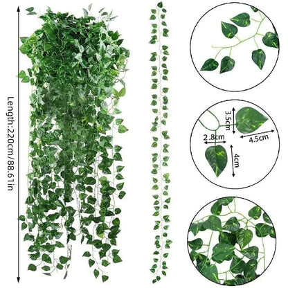 Artificial Ivy Garland – Green Hanging Vine for Home & Party Decor