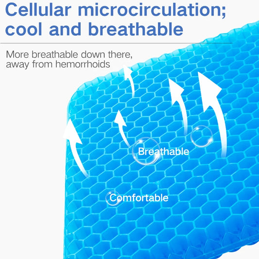 Gel Seat Cushion – Breathable Honeycomb Cushion for Chairs