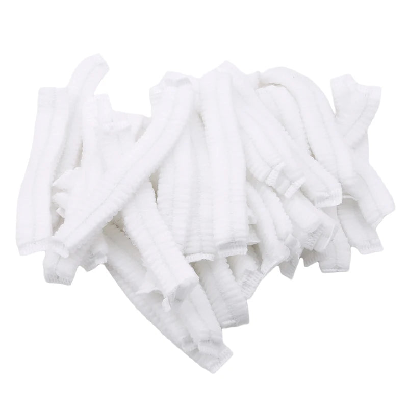 Disposable Shower Caps – 100 Pack Elastic Hair Covers