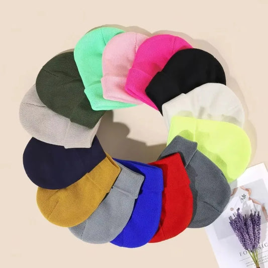 Winter Beanie Hat for Men & Women Stretch Knit Warm Cap