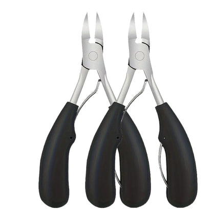 Nail Clippers for Thick Nails with Sharp Curved Stainless Steel Blade