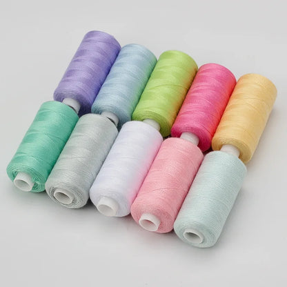 Sewing Thread Set – 10 Rolls Polyester Thread, 400 Yards Each