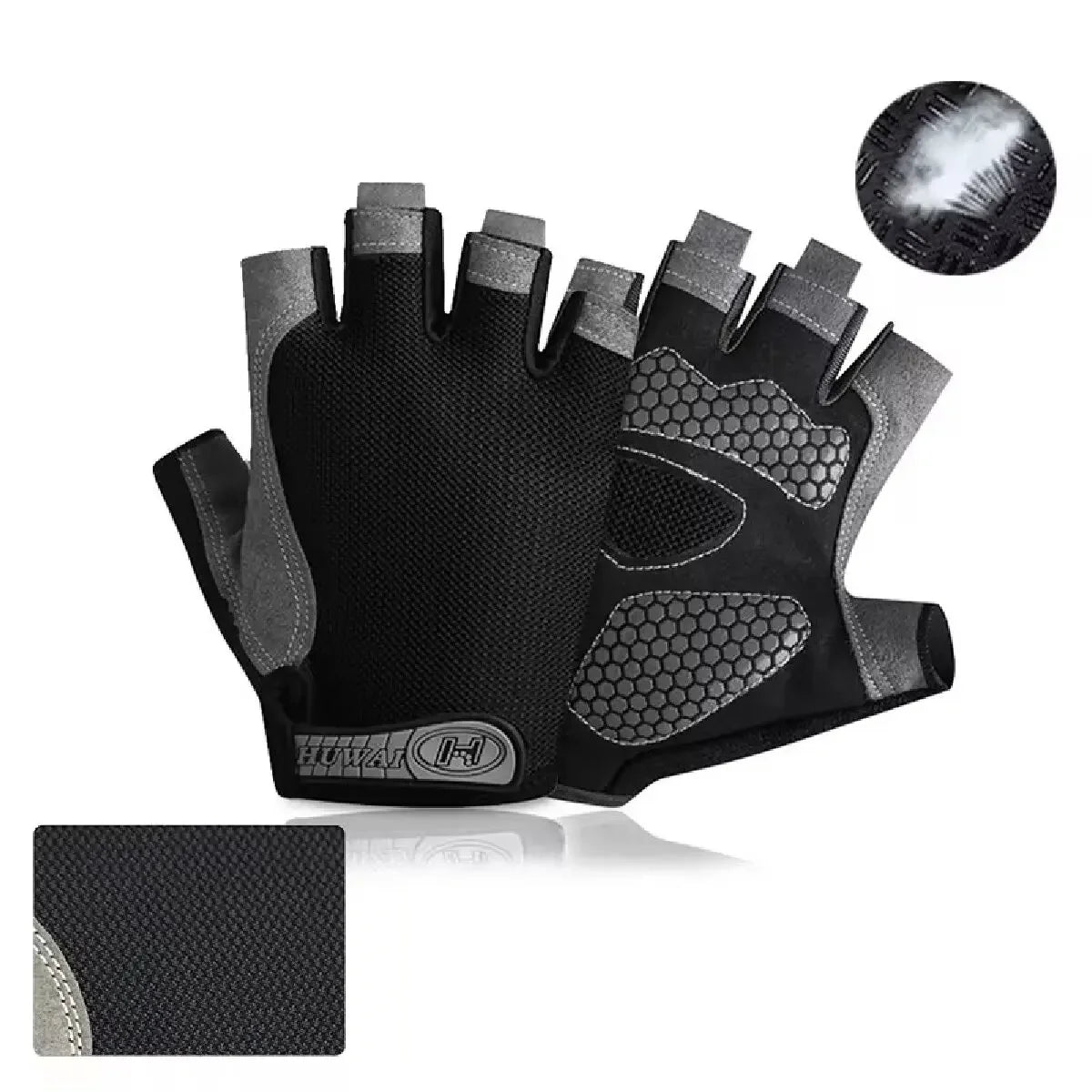 Fingerless Cycling Gloves for Gym, Bike and Outdoor Sports