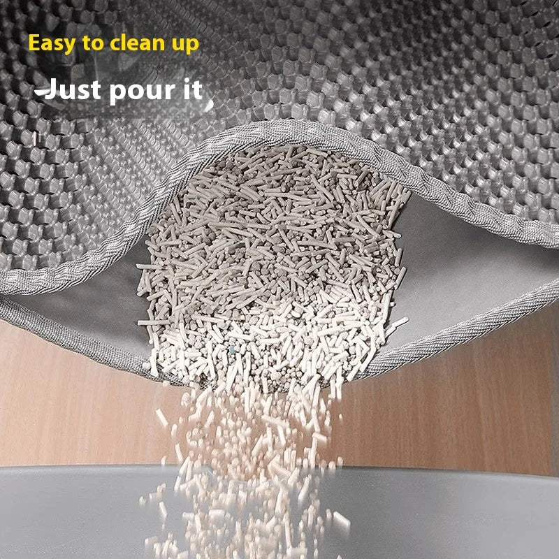 Cat Litter Mat – Double Layer Waterproof Honeycomb Litter Box Mat