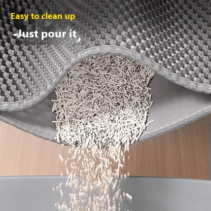 Cat Litter Mat – Double Layer Waterproof Honeycomb Litter Box Mat