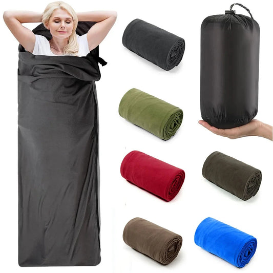 Fleece Sleeping Bag for Camping Travel and Outdoor Adventures