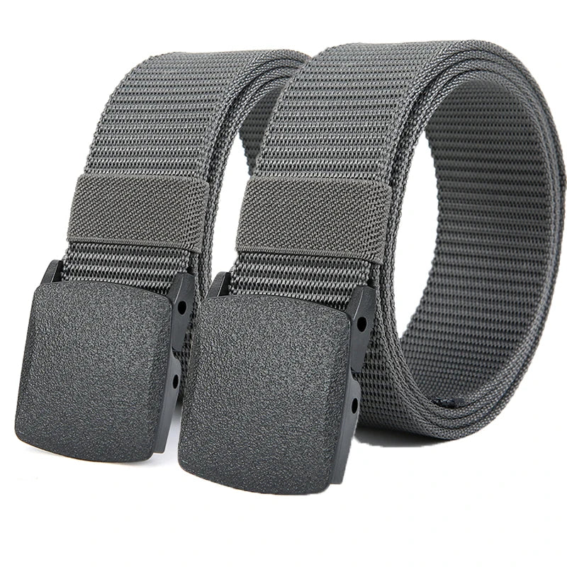 Men's Tactical Nylon Belt with Automatic Buckle for Outdoor Use