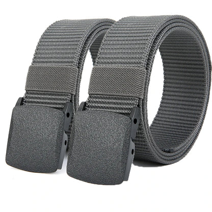 Men's Tactical Nylon Belt with Automatic Buckle for Outdoor Use