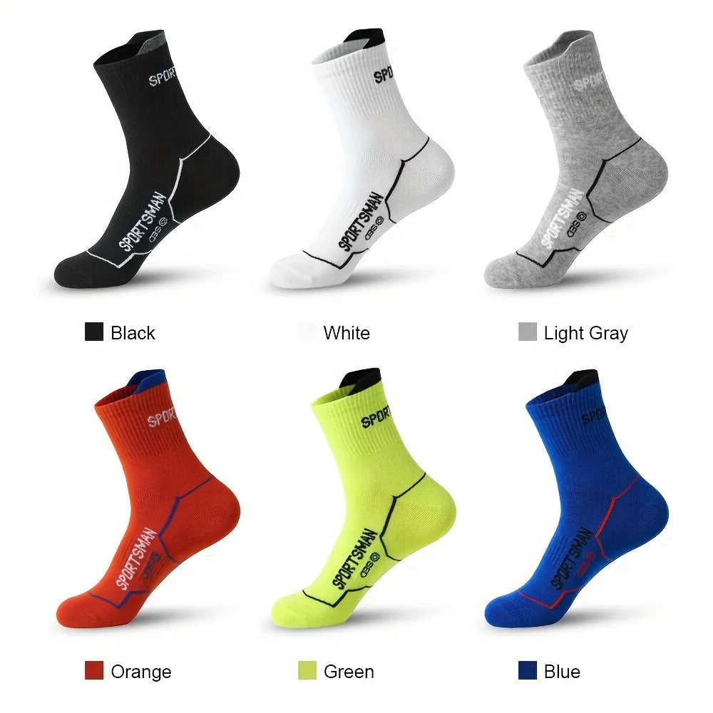 6 Pairs Men's Athletic Socks Breathable Low Cut Sports Socks