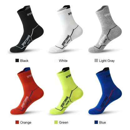 6 Pairs Men's Athletic Socks Breathable Low Cut Sports Socks