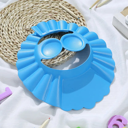 Baby Shower Cap Adjustable Bath Visor for Kids Shampoo Rinse Protection