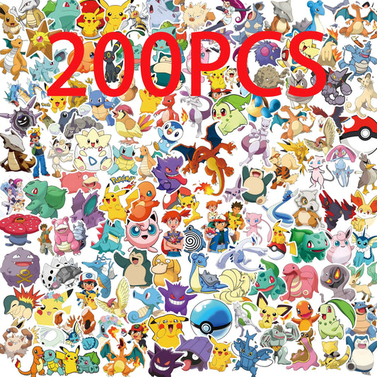 Anime Stickers, 50/100/200PCS Kawaii Waterproof Decals