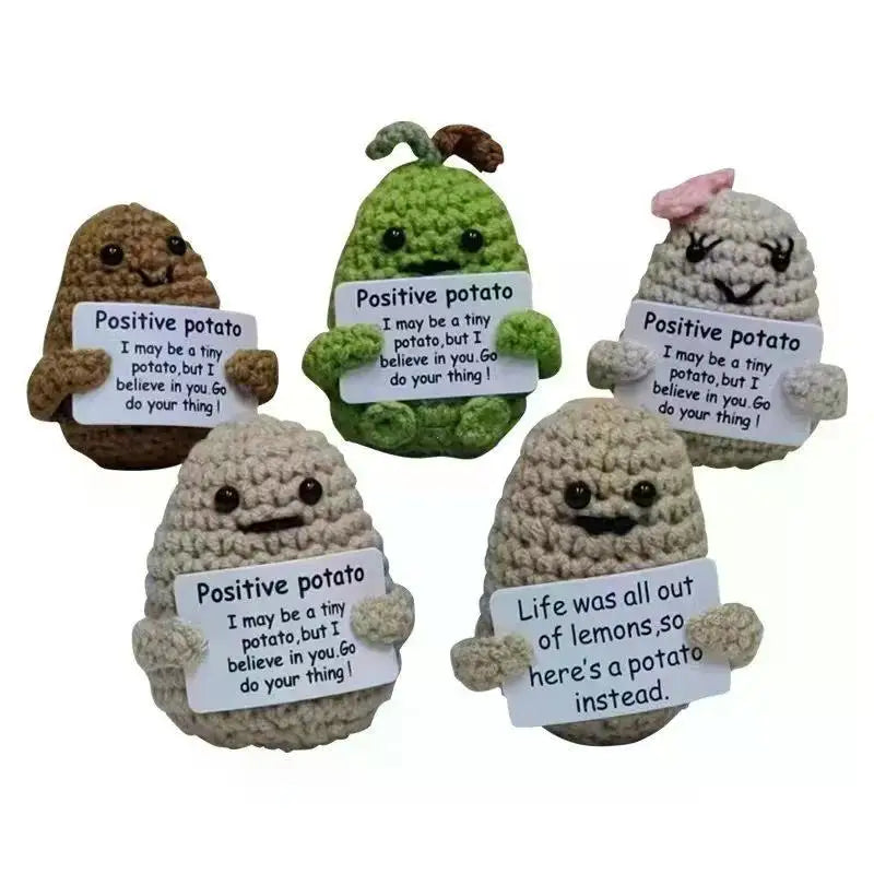 Crochet Plush Doll Potato Hug Pocket Mini Handmade Gift