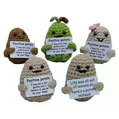 Crochet Plush Doll Potato Hug Pocket Mini Handmade Gift
