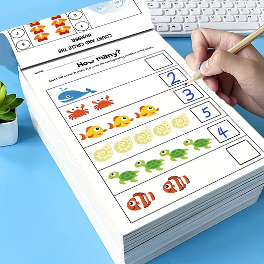 Math Workbook for Kids – Counting & Addition Activities Within 10