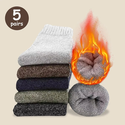 Men’s Warm Socks – Thick Towel Mid-Calf Winter Socks